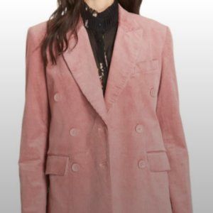 Joie Pink Pleated Blazer